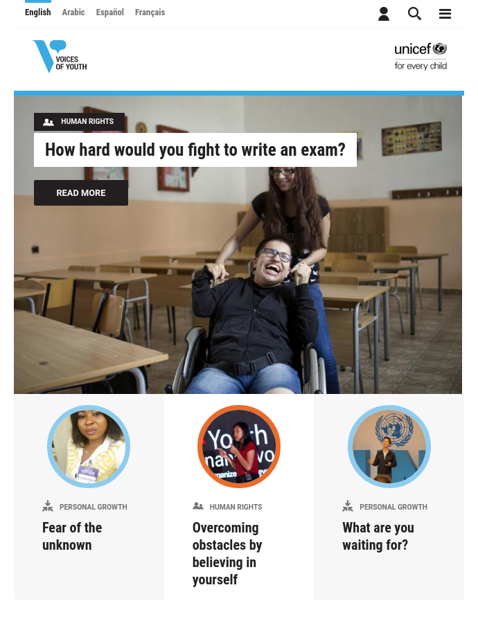 UNICEF - Voices of Youth
